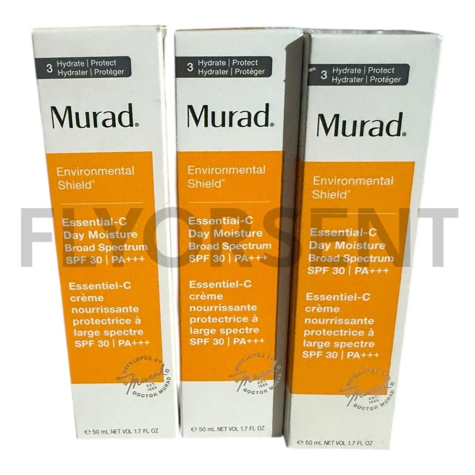 X3 MURAD ESSENTIAL C DAY HIDRATY SPF 30, 1,7 oz/50 ml Novo na caixa EXP - Imagem 1 de 2