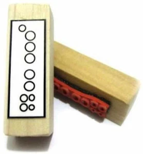 Recorder Fingering and Tablature Diagram Rubber Stamp - Great for teachers - Picture 1 of 2