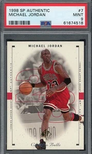 Michael Jordan 1998 Upper Deck SP Authentic Basketball Card #7 Graded PSA 9 - Picture 1 of 2