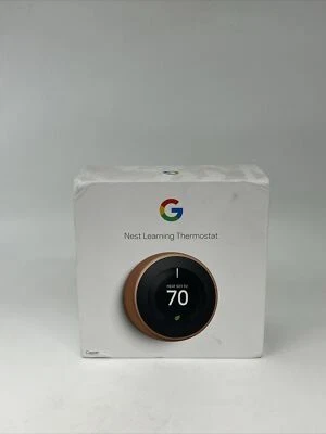 Nest 3rd Generation T3021US Learning Copper Programmable Thermostat - Image 1 of 3