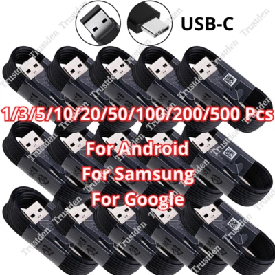 USB Type C Fast Charging Charger Cable Wholesale Lot For Samsung S23 22 21 20 10 - Image 1 of 4