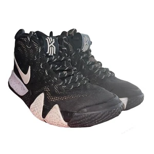 Nike Kyrie 4 Black White Basketball Shoes Men’s US 8.5 AV2296-001 Kyrie Irving - Picture 1 of 9