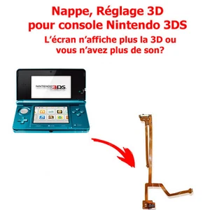 Nappe Audio 3DS Supérieur (sans haut-parleurs) RÉGLAGE 3D de remplacement 3DS - Foto 1 di 8