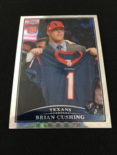 BRIAN CUSHING ROOKIE REFRACTOR TOPPS CHROME 2009 HOUSTON TEXANS FOOTBALL CARD