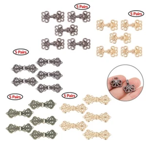 5 paia chiusure mantello mantello fiori vortice chiusura cardigan clip cucito moda - Foto 1 di 54