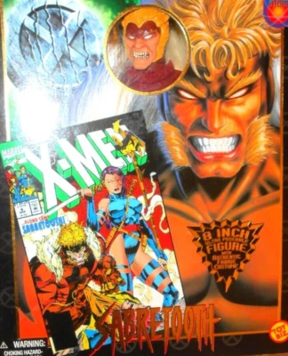 Marvel Retro 8 pulgadas SABRETOOTH 1998 Famous Covers X-MEN Universe sin usar, en caja Foto 1 de 4