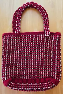 Bolso de mano de hombro con lengüeta de soda pop vintage forrado con doble correa - Imagen 1 de 7