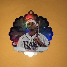 2023 Topps Holiday WANDER FRANCO Ornament Card MLBDC-11 Tampa Bay Rays