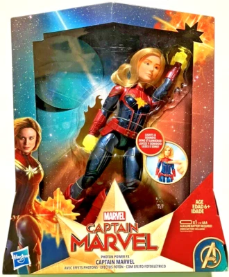 Marvel~ CAPTAIN MARVEL ~ 11" Action Figure ~ LIGHT & SOUND ~Photon Power FX~ NEW - Image 1 of 4