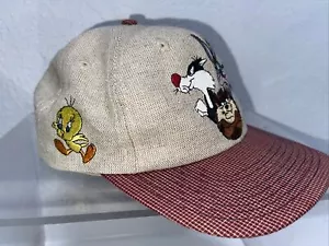 Vintage 1991 Looney Tunes Druckknopflasche Mütze - Bild 1 von 8
