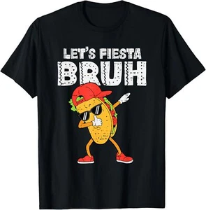 Dabbing Tacos Bruh Cinco De Mayo Fiesta Mexican T-Shirt - Picture 1 of 5