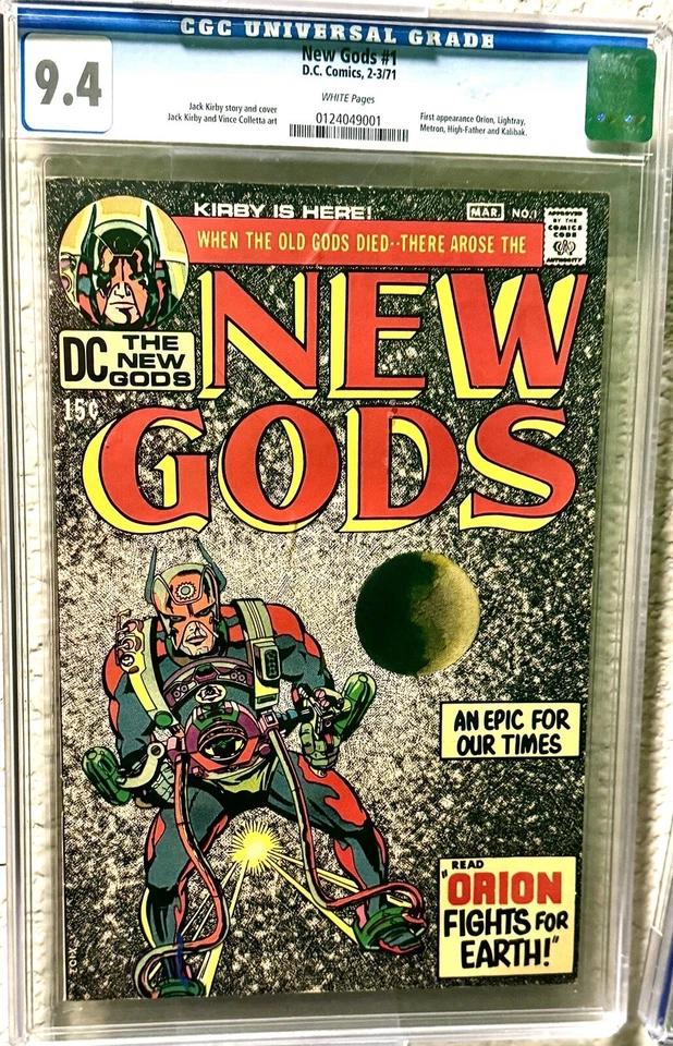 New Gods #1 🌟 CGC 9.4 🌟 1st Appearance of ORION! Jack Kirby DC Comic 1971 - Image 1 of 1