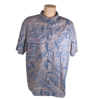 RETROFIT BRAND MFG Mens XXL 100% Cotton Button-down Short Sleeve Shirt Tropical - Image 1 of 4