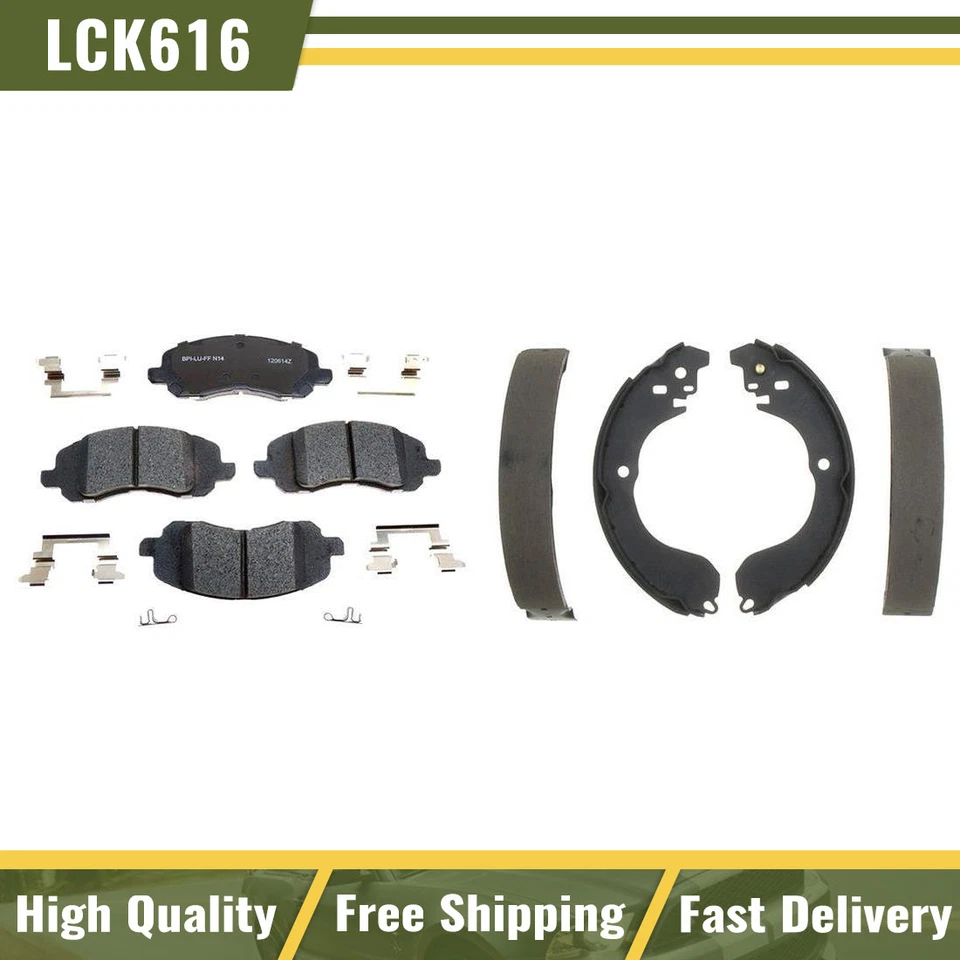 Juego de pastillas de freno delanteras traseras de cerámica zapatas de freno para Dodge Caliber 2008 2009-2012 Foto 1 de 4