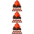 36 Pcs Miniature Bonfire Models Resin Campfire Ornaments Micro Scene Decoration