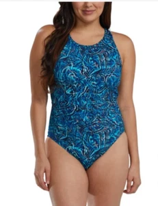 TYR Womens One Piece Swimsuit Size Medium Controlfit Chlorine Resistant UPF 50+ - Picture 1 of 9