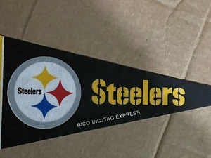 Pittsburg Steelers mini football pennant 9 x 4" - Picture 1 of 5