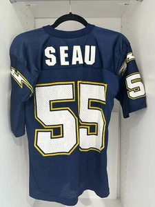 Vintage STARTER Junior Seau #55 San Diego Chargers NFL Jersey Youth S/M Medium - Picture 1 of 6