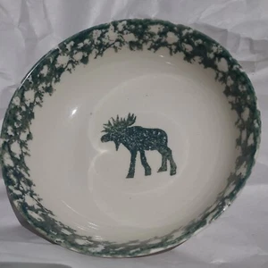 Folk Craft Moose Country by Tienshan Ceramic Soup Cereal Bowl - Picture 1 of 2