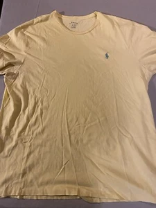 Polo Ralph Lauren T Shirt Men’s Size XL Yellow - Picture 1 of 4