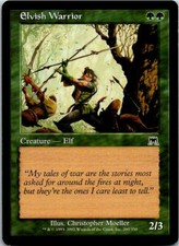 Elvish Warrior Magic The Gathering Onslaught Card Light Play X4