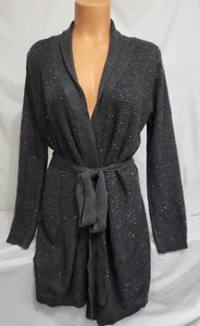 Victoria's Secret Waffel-Morgenmantel Kiss of Cashmere Pailletten neu mit Etikett L - Bild 1 von 7
