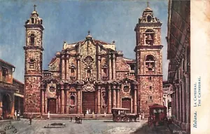 Tuck's Oilette Die Kathedrale Havanna Kuba 1908 Postkarte B426 - Bild 1 von 2
