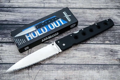 Resistencia de acero frío, 6" dentado satinado S35VN, negro G10, #11G6S Foto 1 de 4