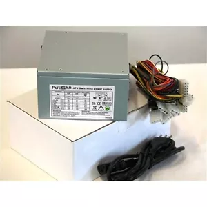 STOCK LOT 5 PCS CHARGER PULSAR 600W 20/24PIN FAN 12CM SILENT - Picture 1 of 1