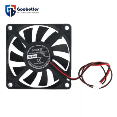 7010 70mm Lüfter Kühler 3.7V 5V 9V 12V 24V DC 2 Pin Gehäuselüfter Axiallüfter - Bild 1 von 4