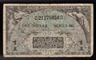 Us Mpc Military Payment Certificate $1 Note series 481. 3rd series