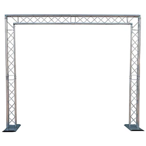Global Truss Mobile DJ Trade Show Booth 8' X 8' Goalie Post Truss System - Picture 1 of 3