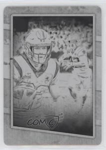 2020 Donruss Gridiron Kings Printing Plate Black 1/1 Christian McCaffrey 08gc