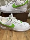 Nike Women's Air Force 1 '07 Shoes White Action Green DD8959-112 Size 9.5 NEW