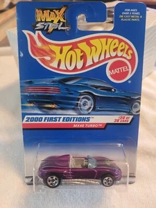 Hot Wheels 2000 First Editions #20 MAX Steel MX48 Turbo Rare Purple w/5SPs - Picture 1 of 6