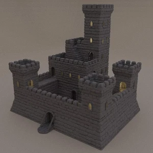 Small Fort | D&D TTRPG Playable 3D Printed Building Terrain Scenery | MiniatureL - Picture 1 of 10