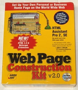 Web Page Construction Kit V 2.0 By Sams.net (BRAND NEW, SEALED) - Picture 1 of 6