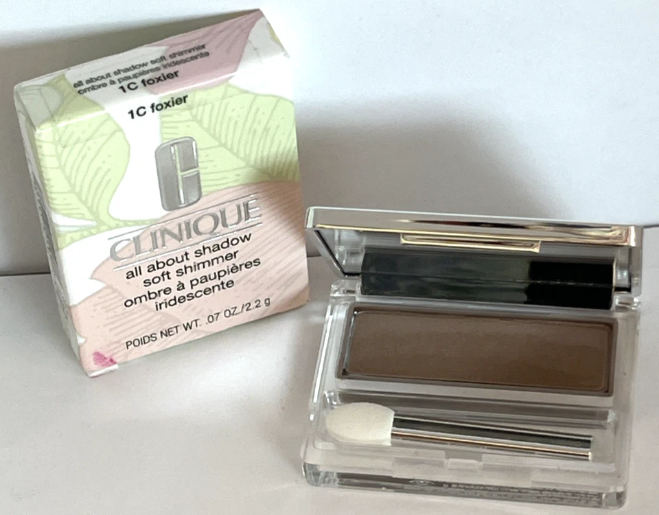 Clinique All About Shadow Soft Shimmer Eyeshadow 1C Foxier 2.2 g New In Box - Image 1 of 1