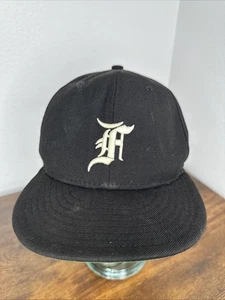 FOG Fear Of God New Era 100% Wool 5950 Essentials Hat Fitted 7 1/2 Black - Picture 1 of 13