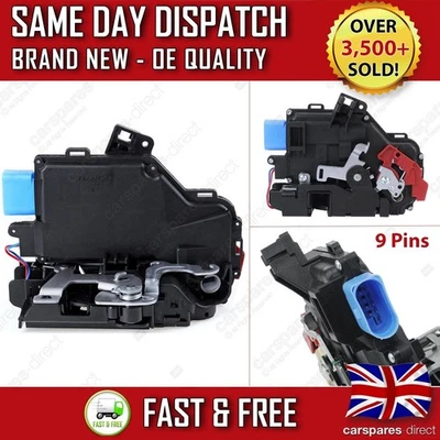 VW GOLF MK5 2003-2009 FRONT LEFT PASSENGER CENTRAL DOOR LOCK ACTUATOR MECHANISM - Image 1 of 4