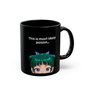 Taza de cerámica negra MaoMao Bothecary Diaries - Taza de café de anime brillante - Imagen 1 de 7