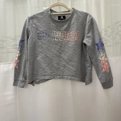 Sudadera Converse grande de manga larga para niñas Foto 1 de 4