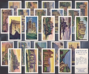 AMALGAMATED TOBACCO-FULL SET- CASTLES OF BRITAIN 1961 (25 CARDS) EXCELLENT+++ - Picture 1 of 4