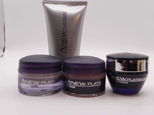 Avon Anew Platinum set da viaggio giorno/notte/occhi/labbra crema e detergente vista foto - Foto 1 di 10