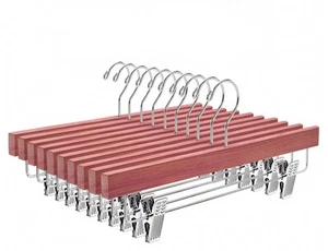 Amber Home 12 Pack American Red Cedar Wood Pants Hangers, Natural Cedar Woode... - Picture 1 of 6
