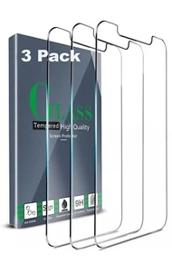3X Protector de pantalla de vidrio templado para Apple iPhone 11 XR - Picture 1 of 7