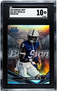 2022 Bowman U Best Football REFRACTOR #38 JOEY PORTER JR GEM MINT RC PENN STATE - Picture 1 of 2