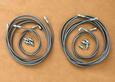 SS Main Front & Rear Brake Lines Set for 1994-2001 Acura Integra Disc/Drum Foto 1 de 2