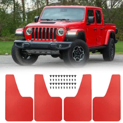 Guardabarros plegable contra salpicaduras para coche Jeep Grand Cherokee rojo rally deportivo Foto 1 de 4