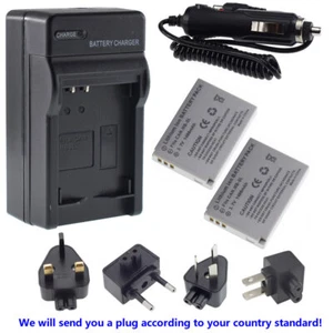 2X Battery + charger for Canon NB-5L PowerShot SX210 IS SX220 SX230 HS S100 S110 - Picture 1 of 9